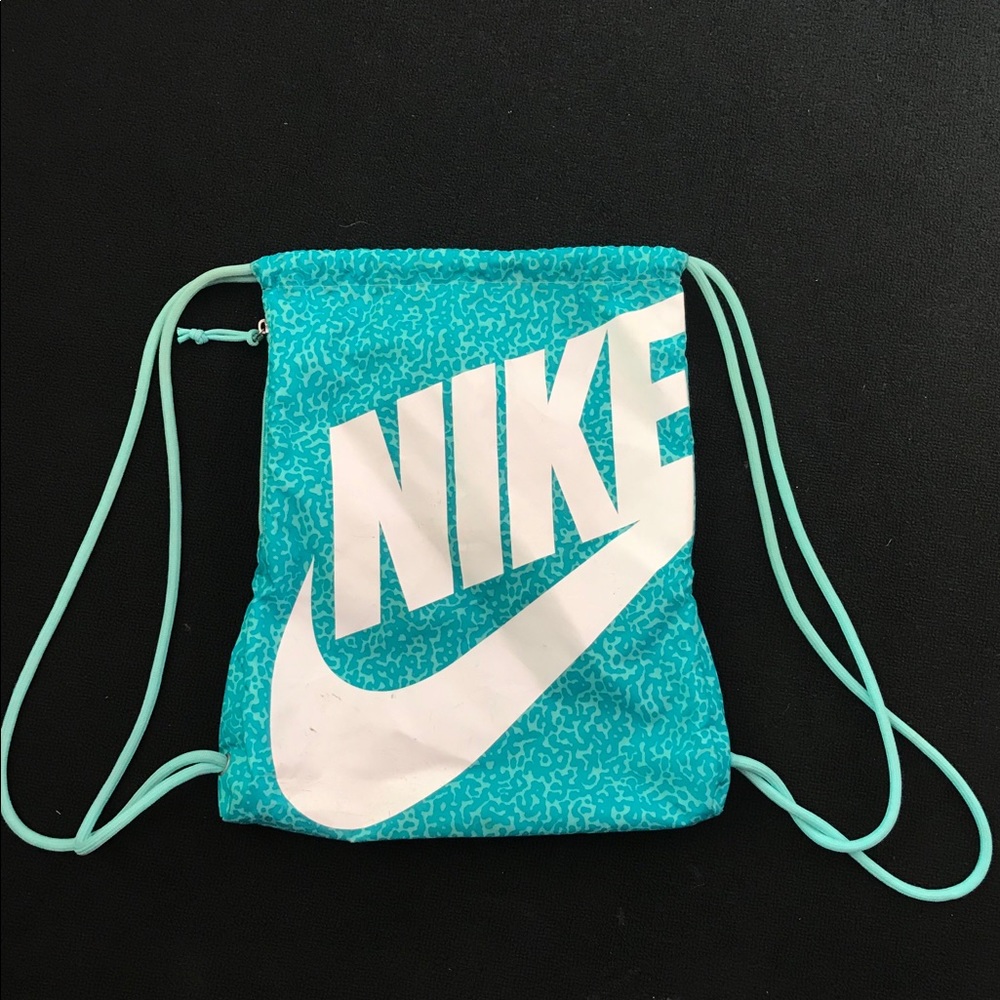 Blue Nike Drawstring Workout Bag